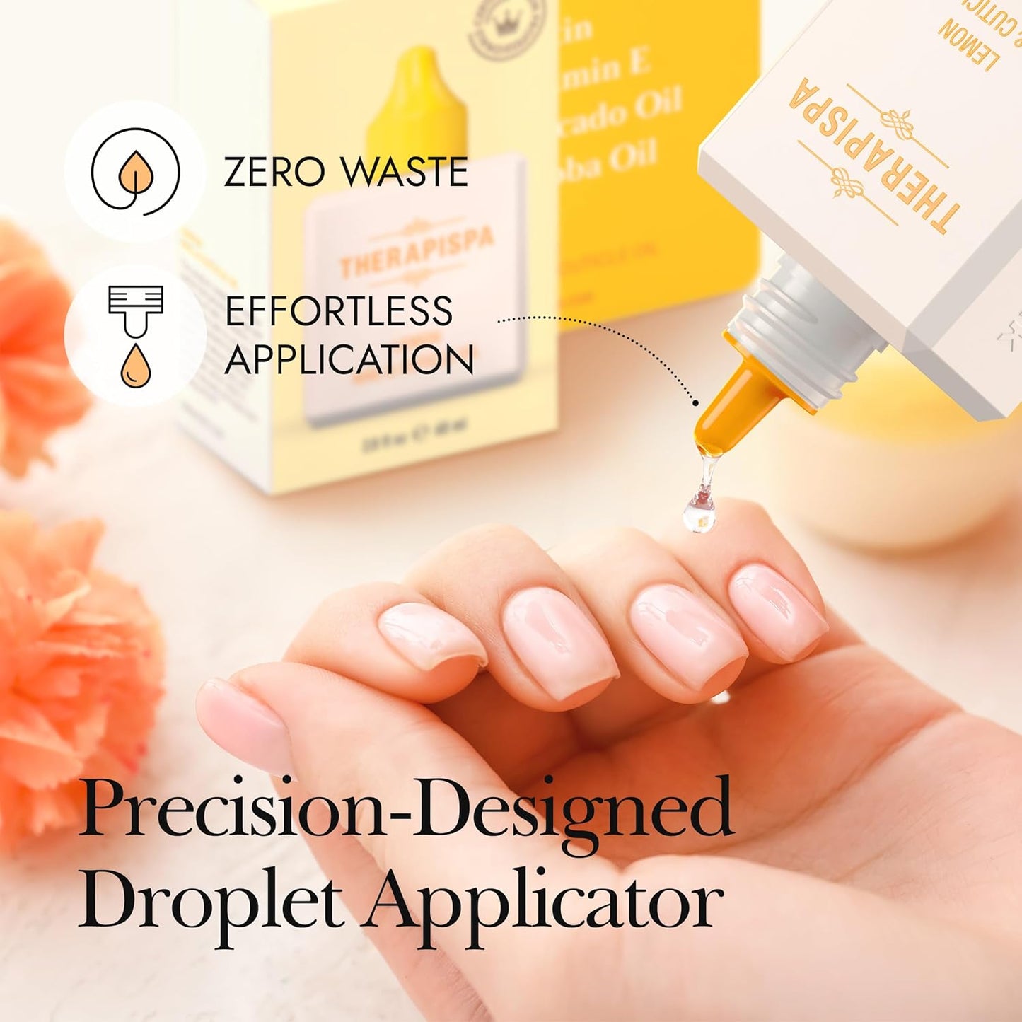 Nail & Cuticle Oil with Avocado, Jojoba, Biotin & Vitamin E – Nail Growth Oil for Strengthening, Hydrating & Reviving Peeling Nails (Lemon, 2.0 fl oz)