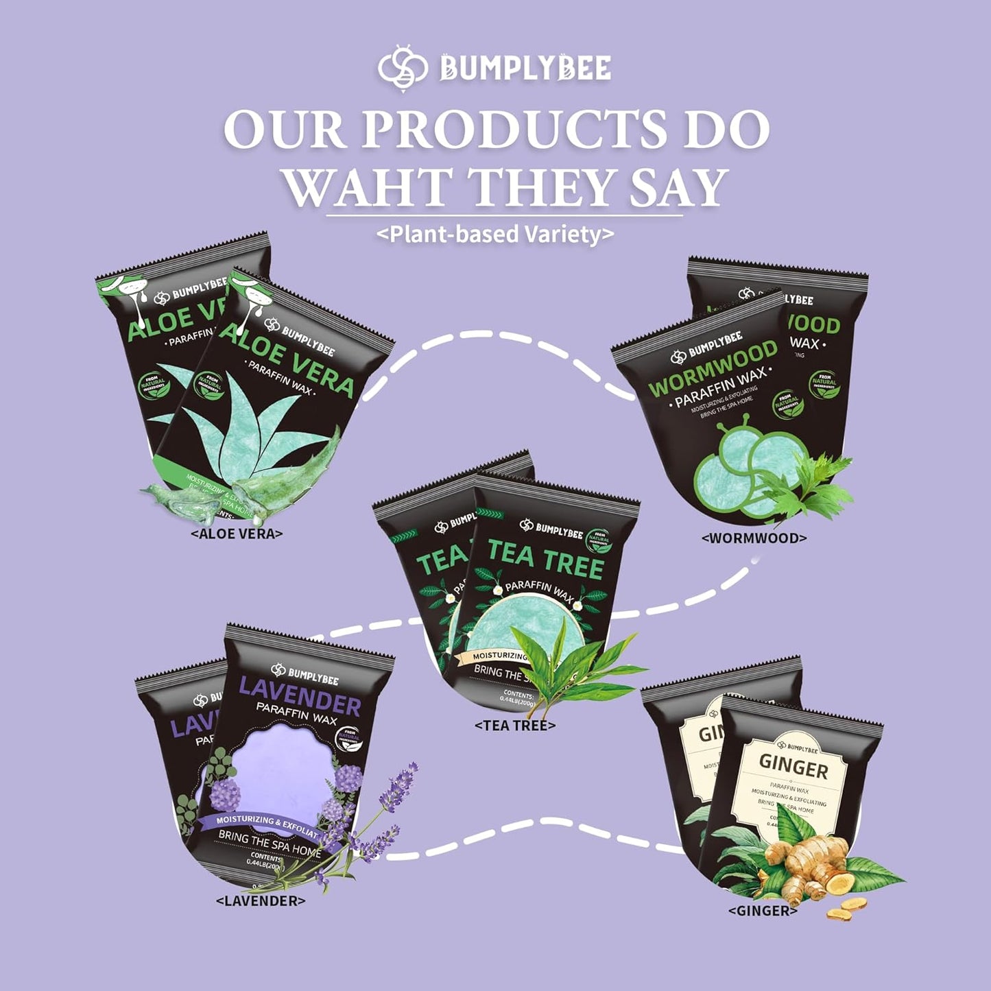 Paraffin Wax for Hand and Feet, 10 Pack Lavender Paraffin Wax Refills for Paraffin Wax Machine, Hand Wax Paraffin Wax Bath, Foot Wax Paraffin Bath, Moisturizing Hands Feet, Deep Hydration