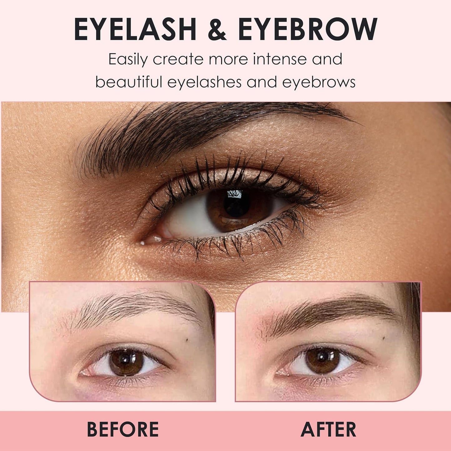 Luxe Cosmetics- Black Color Set for Lashes and Brows - Long Lasting Temporary Color (Up to 4 Weeks) - Vegan & Cruelty-Free - for Salon & Home Use