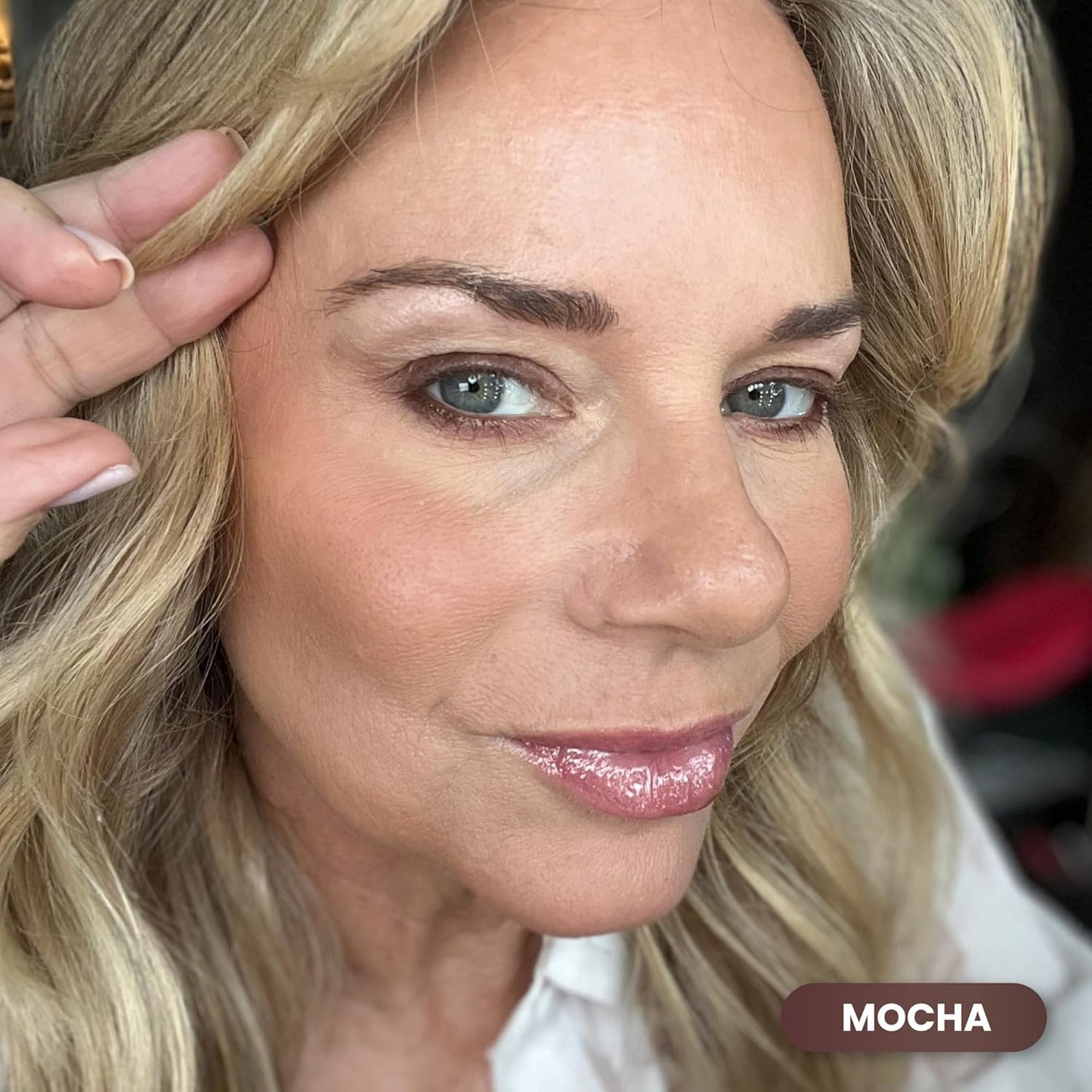 PrimeEyes Glide Eyeliner for Mature Women – Waterproof, Long-Stay and Mess-Proof – Gel Creme Texture, Discreet Sharpener and Effective Smudger (Mocha Shimmer)