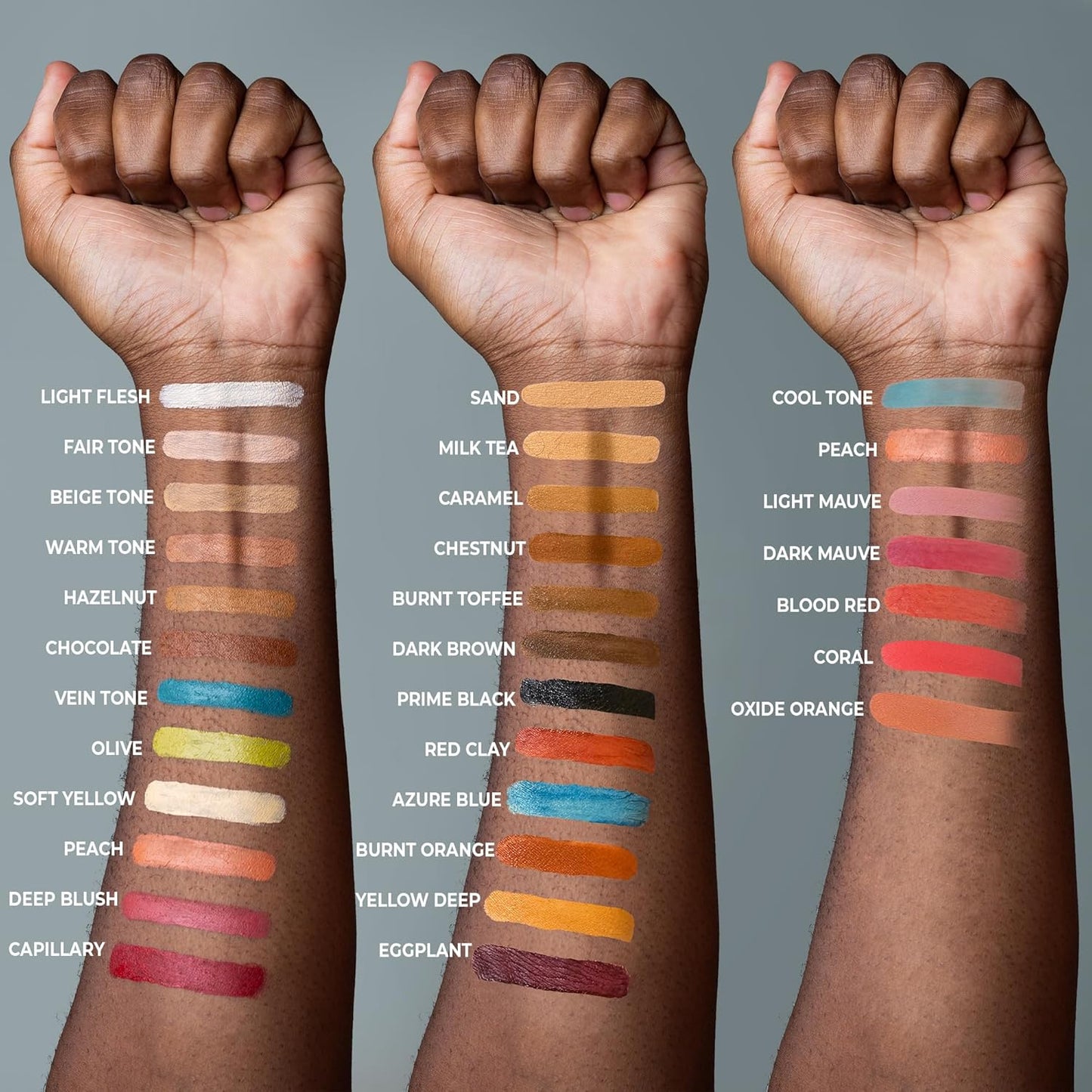 Alcohol Palette Refill Pans - Skin Tones - Deep Blush