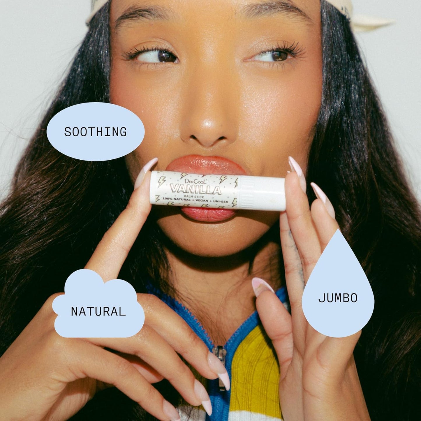 DedCool Lip Balm Stick (Marshmallow) Jumbo, Vegan, Flavored, Coconut Oil Lip Balm, Long Lasting, Moisturization, Hydrates Dry & Chapped Lips, Vegan, Natural, Clean, Non-Toxic, Fragrance For All