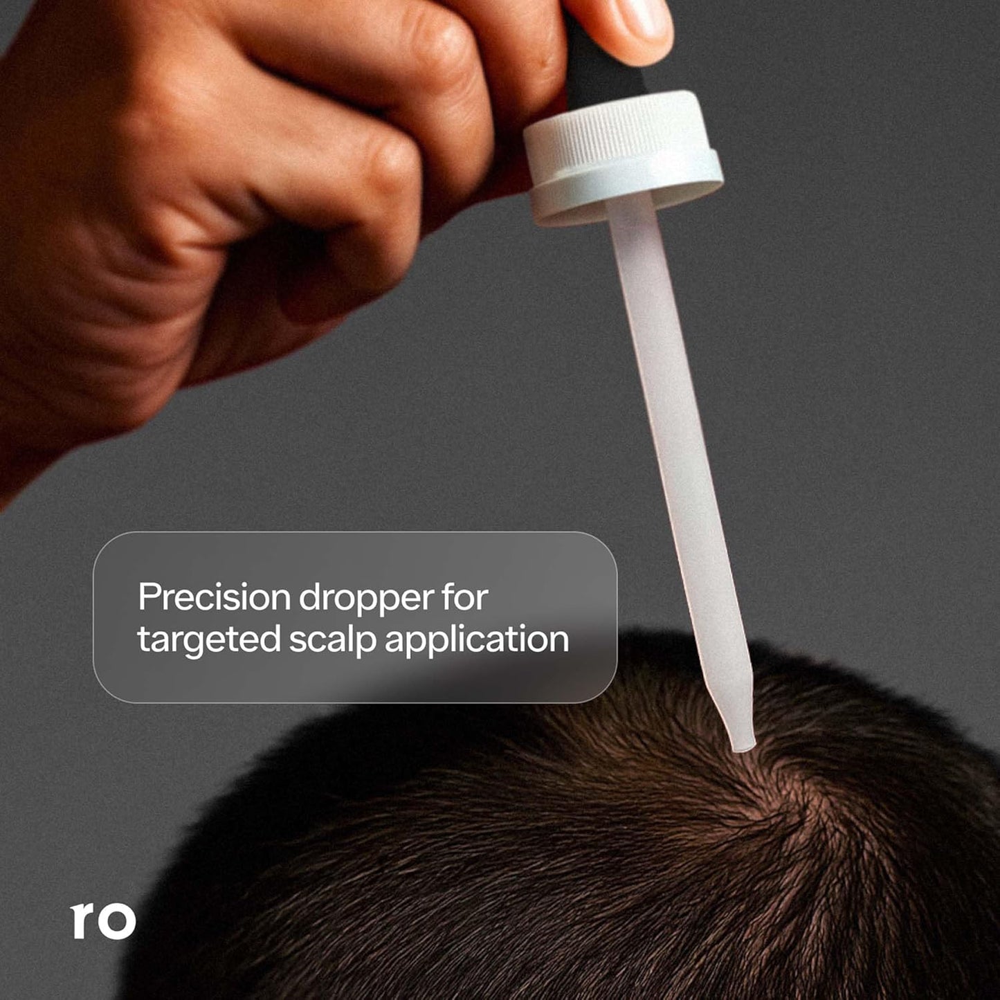 ROMAN Minoxidil 5% Solution for Men's Hair Loss and Regrowth, Unscented Liquid, Clinically Proven, 2 fl oz