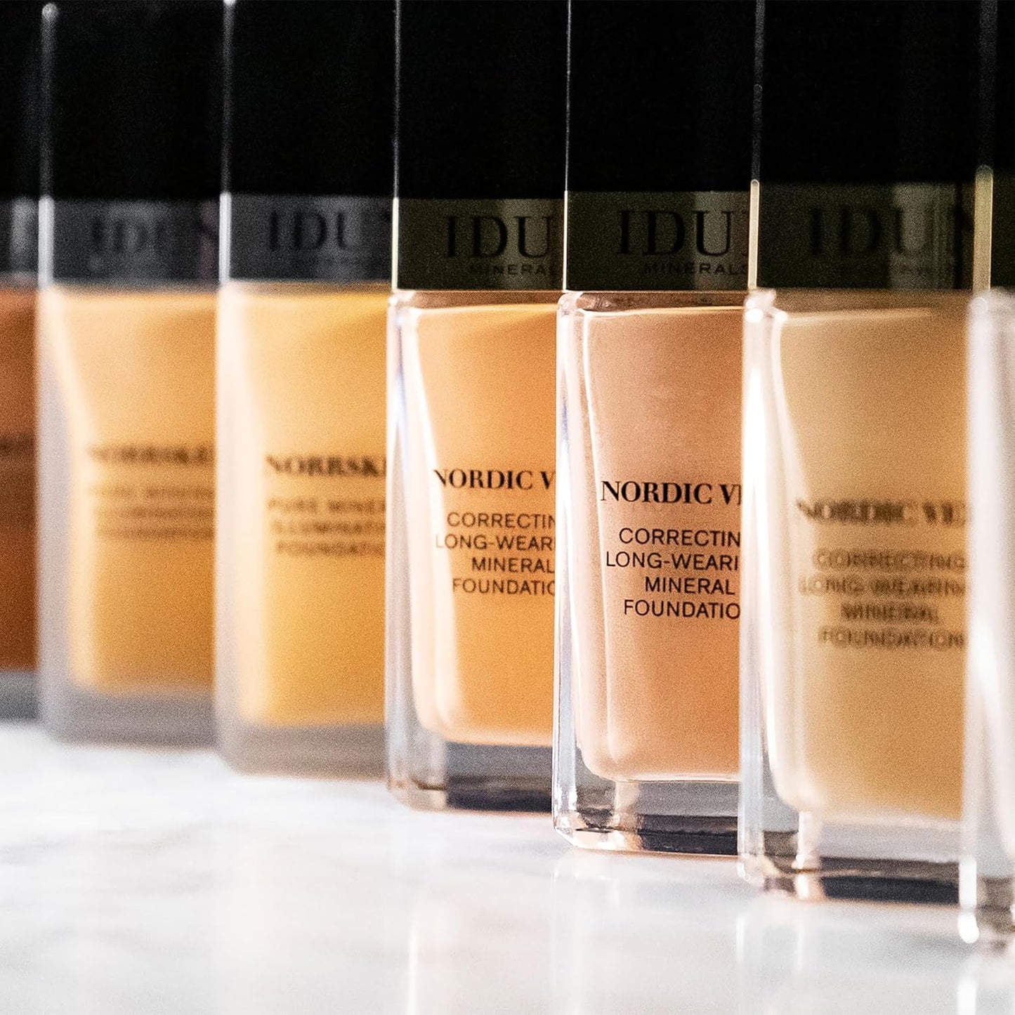 Liquid Nordic Veil Foundation - Full and Poreless Coverage, Long Lasting, Soft Matte Finish - Purified and Safe for Sensitive Skin - 312 Ingrid - Medium Cold - 0.88 oz