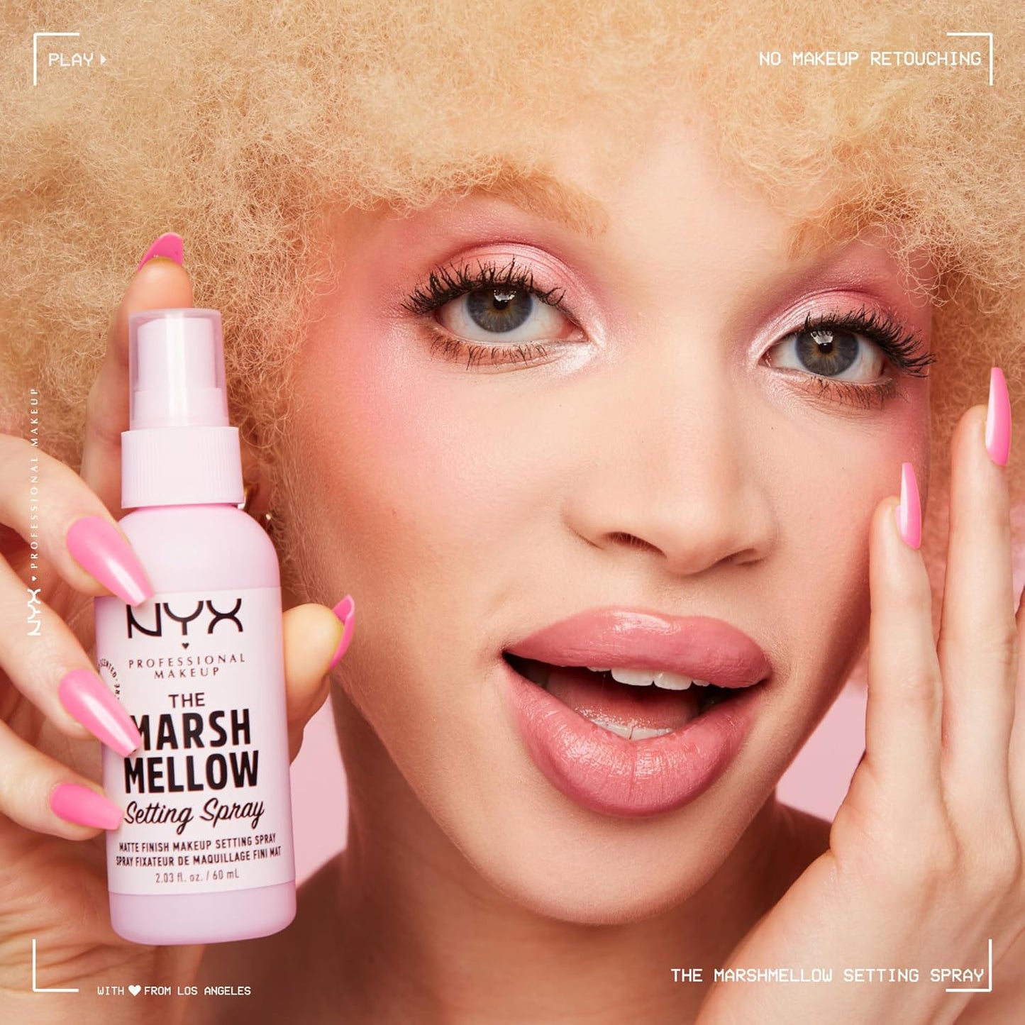 NYX PROFESSIONAL MAKEUP Marshmellow Setting Spray, Matte Setting Spray for 16HR Make Up Wear