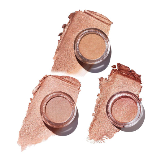 Oulac Cream Eyeshadow also for Highlighter Large Capacity Highly Pigmented Eye Shadow Waterproof &Long Lasting with Moisturizing Formula, Shimmer Glitter Eye Makeup Set 1