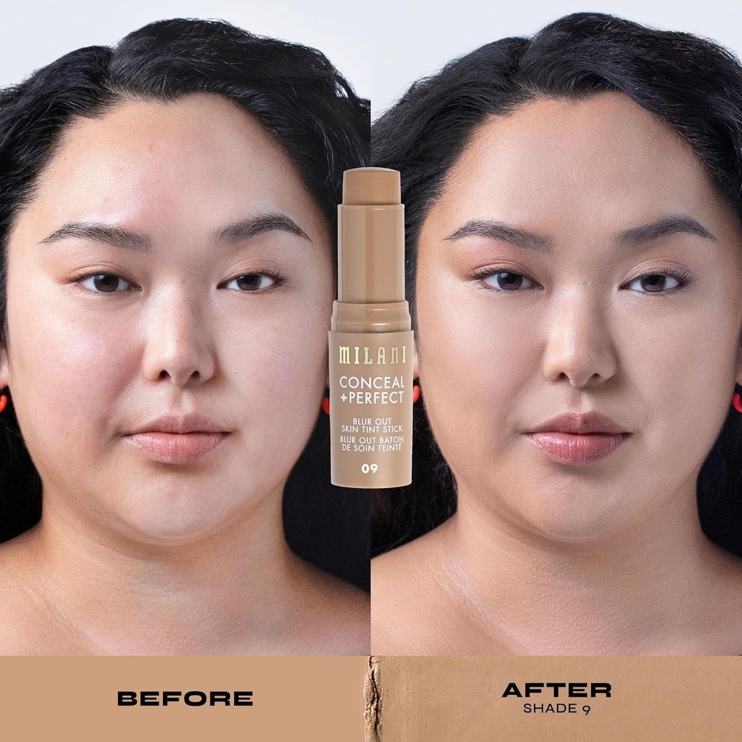 Milani Conceal + Perfect - Skin Tint Stick, Blur Out Tinted Moisturizer Makeup, Shade 009