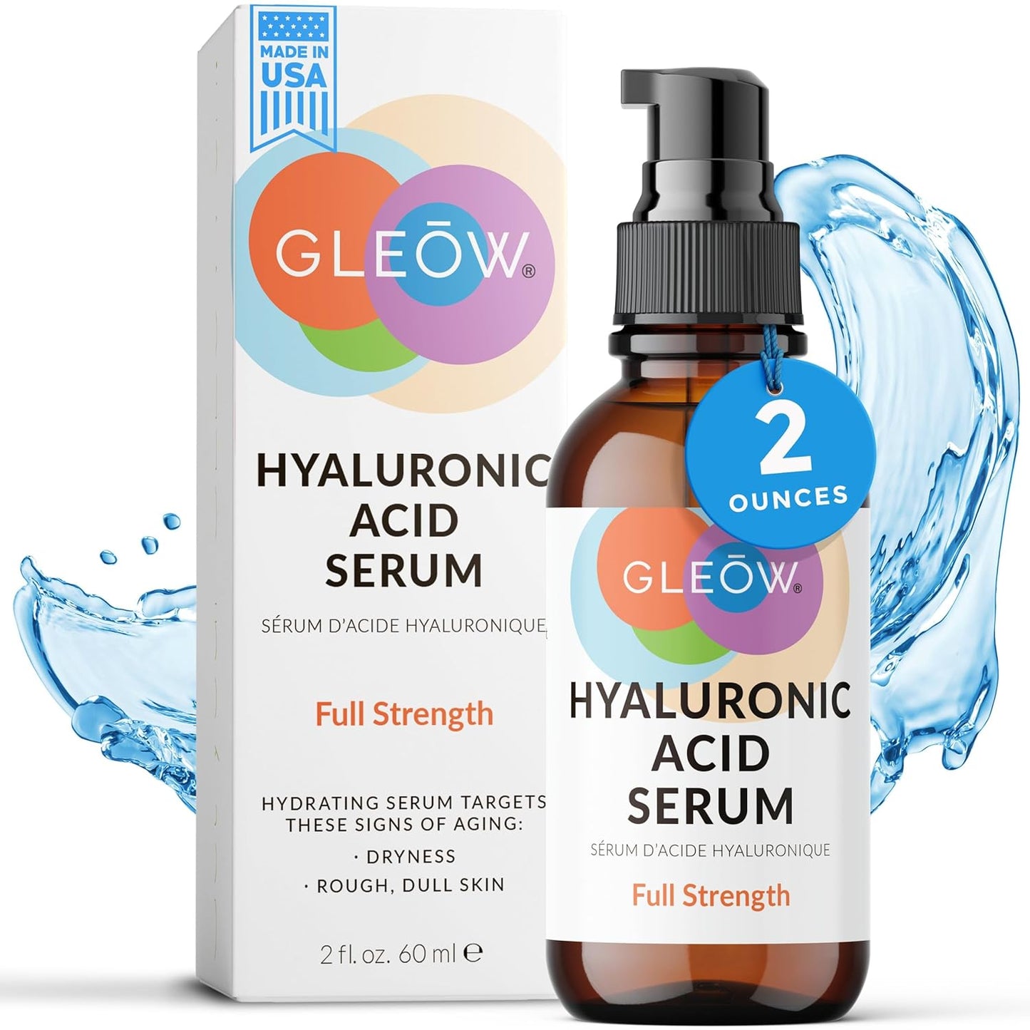New 2024 Pure Hyaluronic Acid Serum for Face - Hydrating Serum for Women - Hyaluronic Acid Pure Face Serum for Women - Face Serum for Dry Skin with Dark Spots 2oz