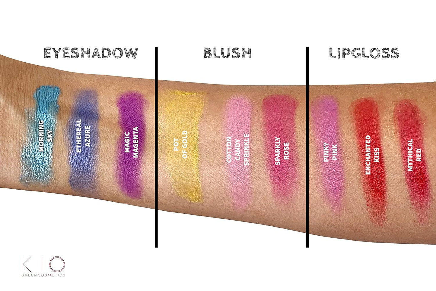 Unicorn All in One Makeup Palette With 9 Colors: 3 Eyeshadows 3 Shimmer Blush And 3 Lip-Gloss - "Amazon Exclusive" Natural Non Toxic kids girls teen pre-teen