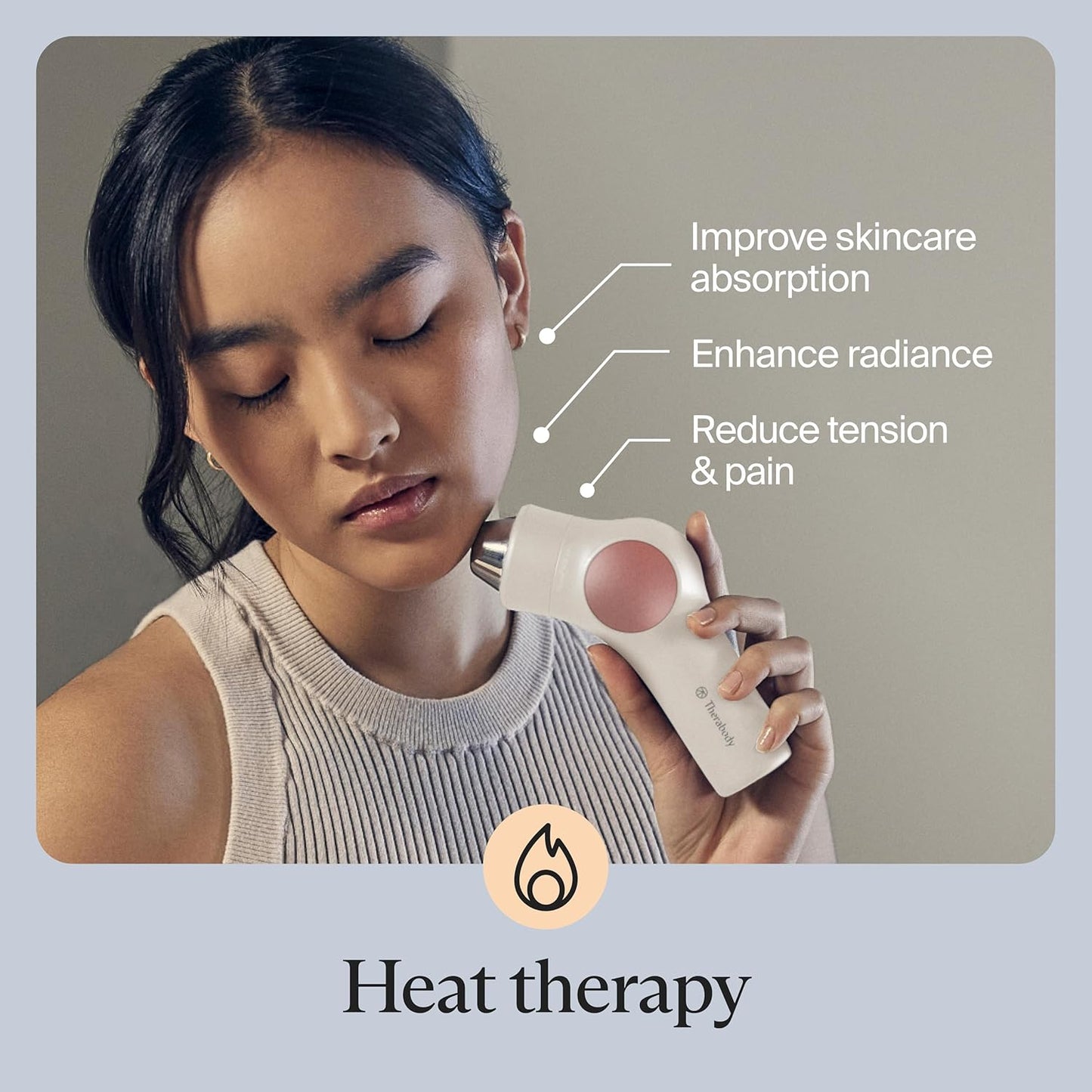 TheraFace PRO Hot and Cold Rings - Facial Therapy Care Device Attachment Kit to Improve Skin Radiance and Blood Flow and Reduce Face Tightening - Powered by Cryothermal Technology (White)