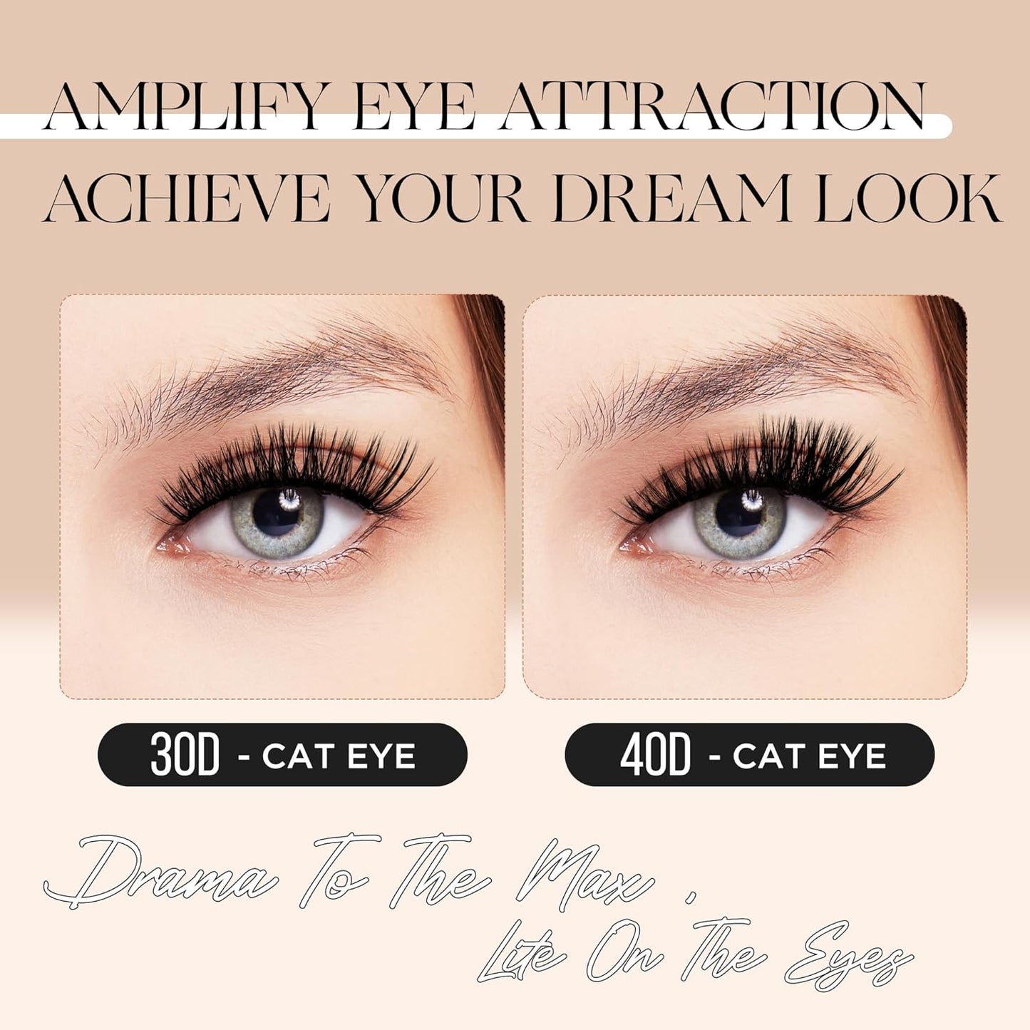 PopUp Lash-Extension-Clusters D Curl Lash Clusters Natural Look Cluster Lashes Extensions Band & Soft Lashes Reusable 9-16mm MIX (30D+40D)