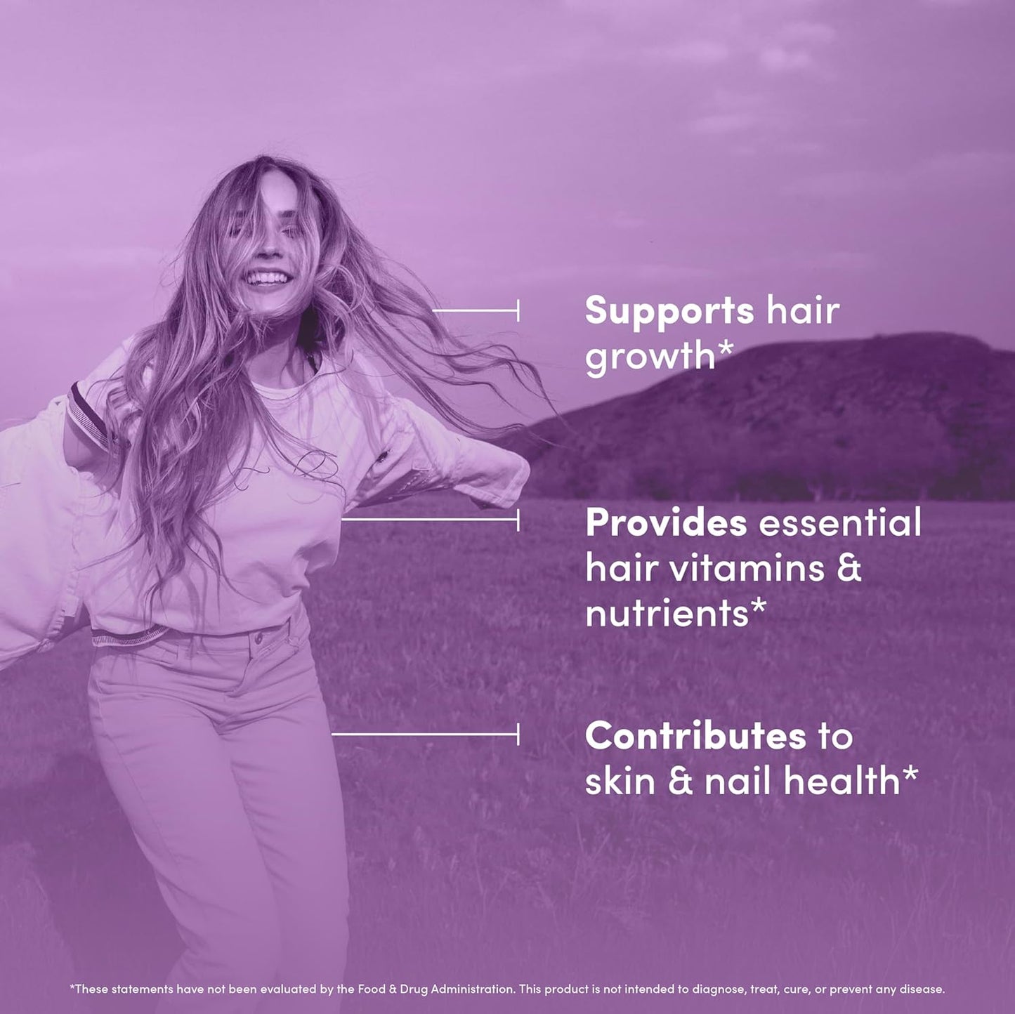 Hair Peak - Hair Growth Supplement - Hair Vitamins to Support Healthy Hair - with Biotin, Collagen, Saw Palmetto Extract, Keratin, Iron, Ionide, Zinc & More - Gluten Free, Dairy Free - 60 Capsules