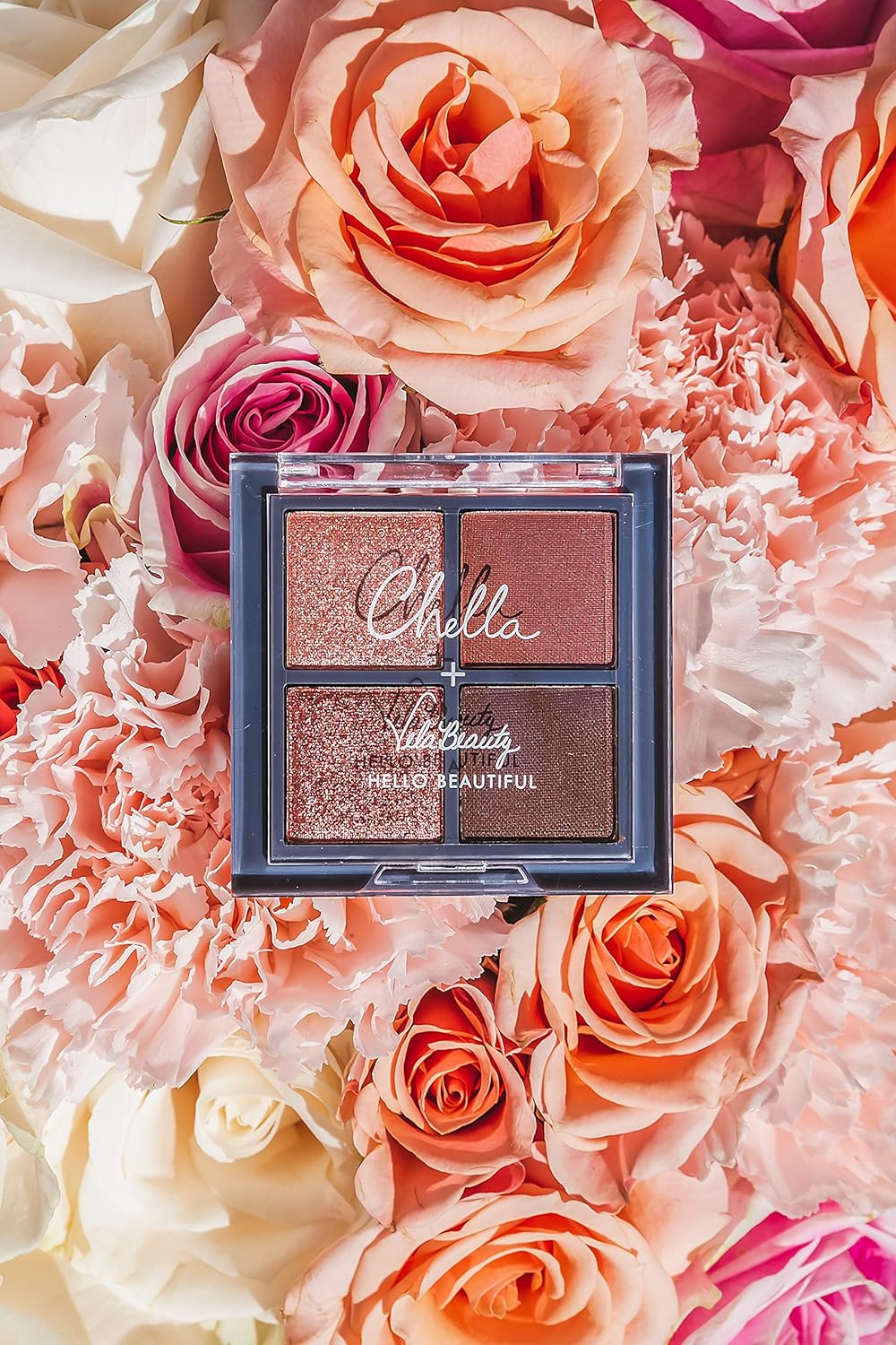Chella Makeup Eyeshadow Palette, Travel Size, Blushing Rose