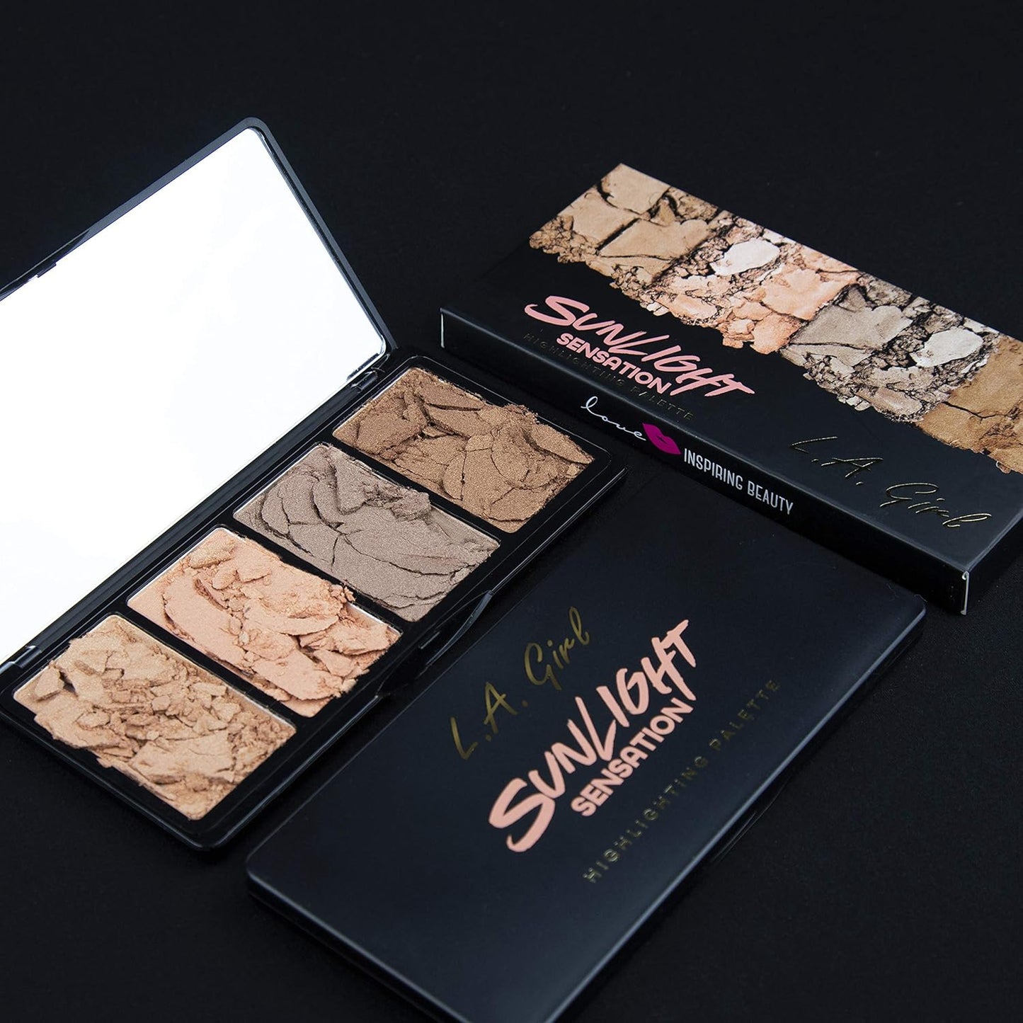 L.A. Girl Fanatic Highlight Palette, Sunlight Sensation, 1 Ounce