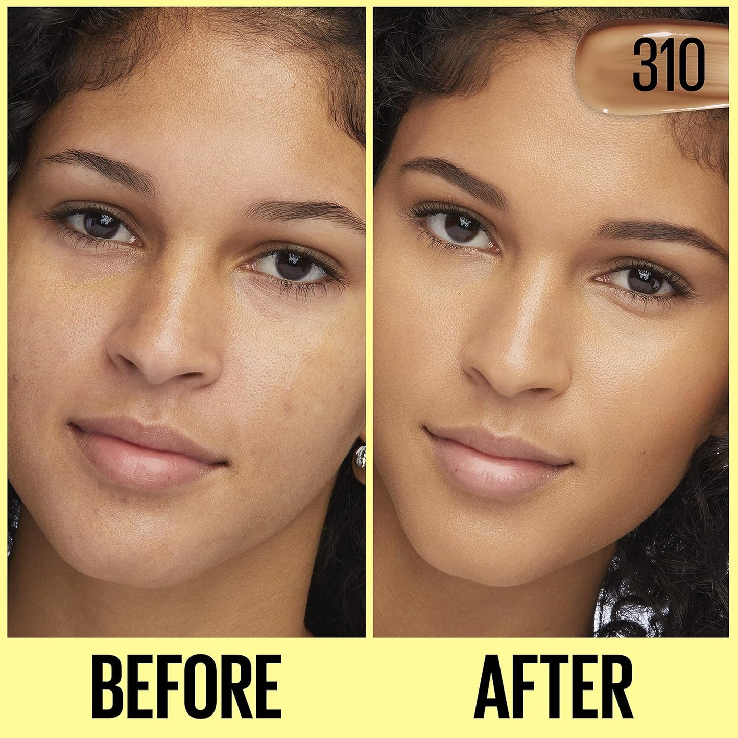 Maybelline Fit Me Tinted Moisturizer, Natural Coverage, Face Makeup, 310, 1 Count