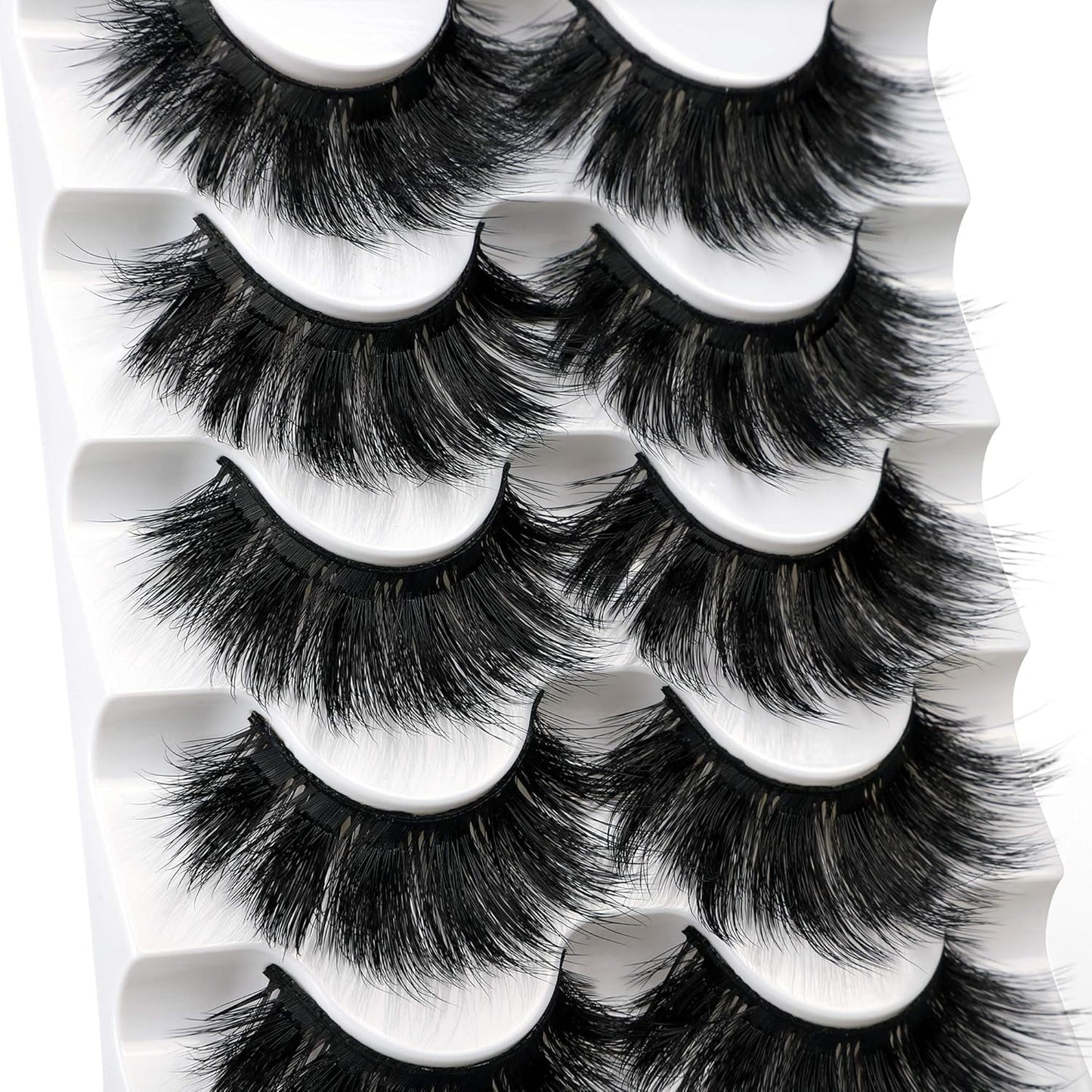 Faux Mink Eyelashes Thick Lashes Volume Dramatic False Eyelashes Luxury Volume Soft Handmade Reusable Lashes Pack