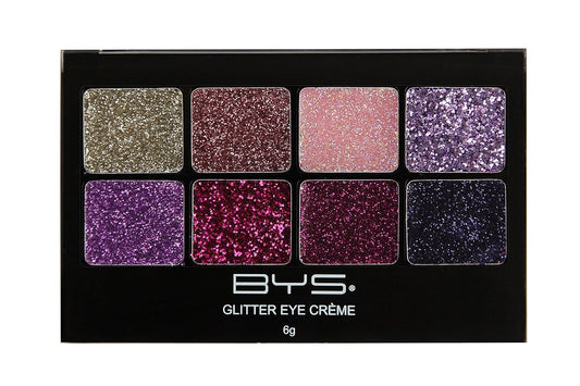 BYS Glitter Gel Makeup Palette 8 shades - Fairy Dust, Suitable for all area of the face