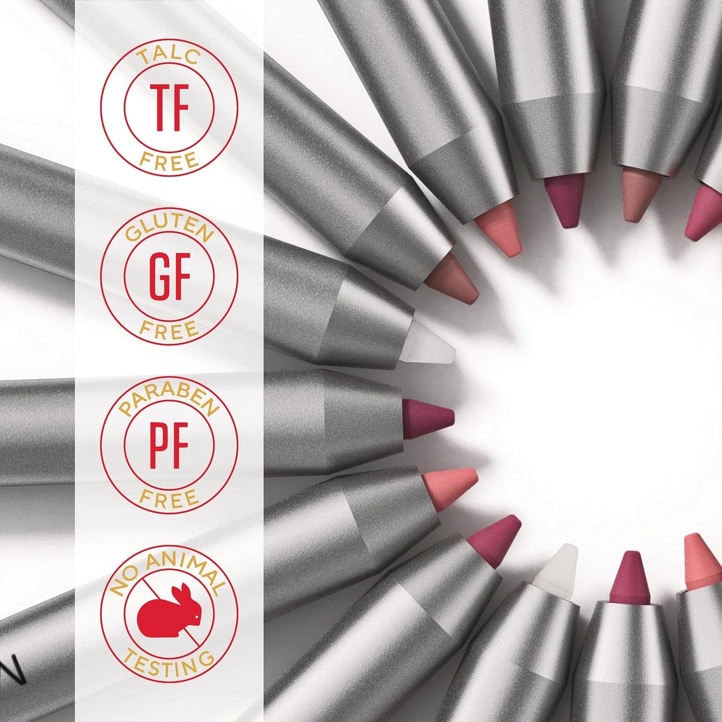 Mirabella Line & Define Lip Definer Lip Pencil, Smoothing & Moisturizing Retractable Lip Liner with Long-Lasting & Ultra-Creamy Formula, Antioxidants Vitamin C & E, & Built-In Sharpener - Sexy