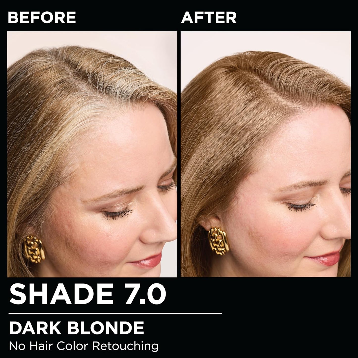 Garnier Hair Color Olia Ammonia-Free Brilliant Color Oil-Rich Permanent Hair Dye, 7.0 Dark Blonde, 2 Count (Packaging May Vary)