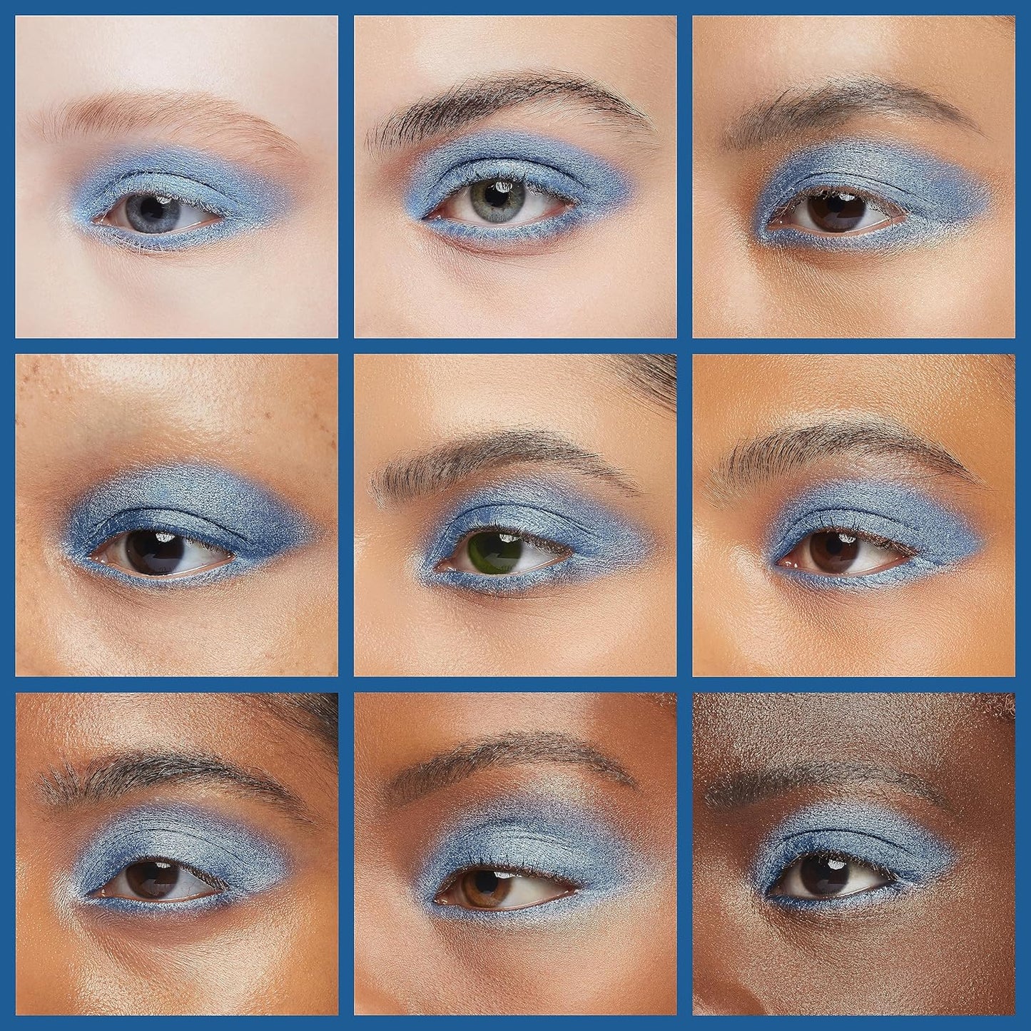 Tropical Classic Blue Shimmering Pressed Powder Single Vegan Eyeshadow; Talc, Paraben & Cruelty Free